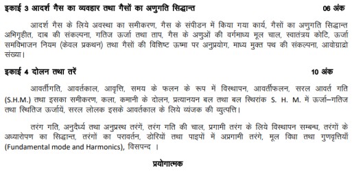 UP Board Class 11 Physics Syllabus 2024  